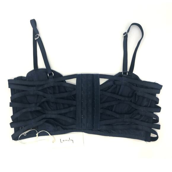 Lonely Harper Mid Line Bra Size 36B Navy Blue BR83 - Picture 4 of 9